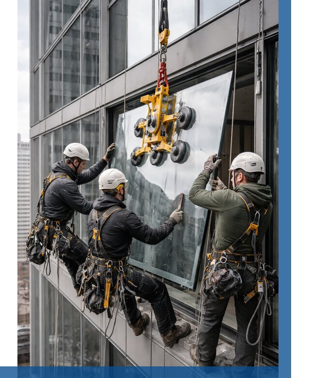 Фасадное остекление зданий под ключ в Фрязине от 10385 р. | ВЫСОТНИК-Фрз