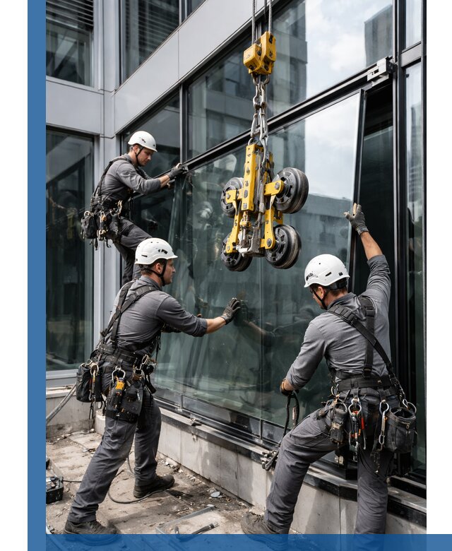 Структурное остекление фасадов в Фрязине монтаж и обслуживание