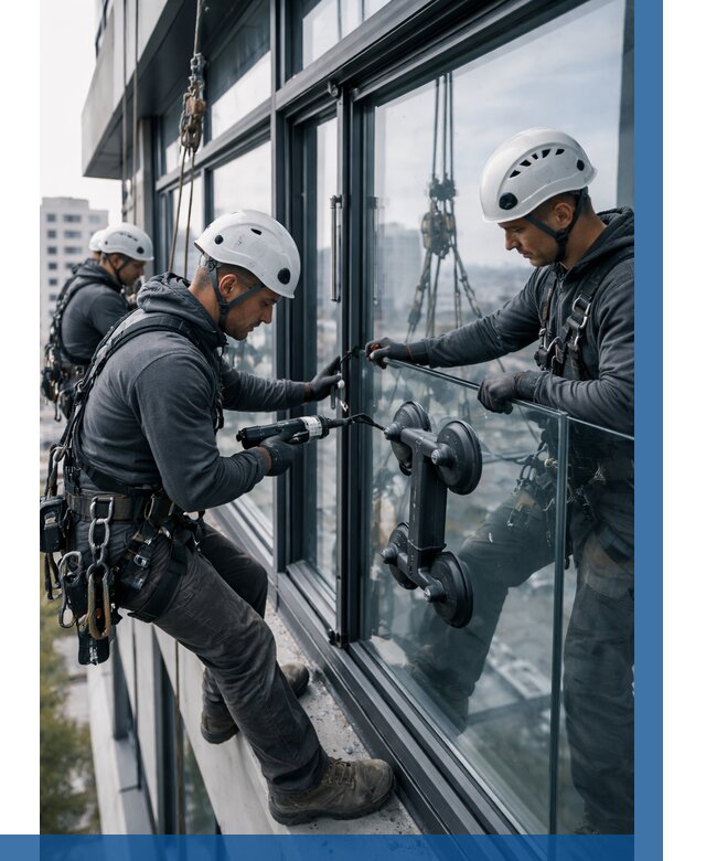 Витражное остекление зданий в Фрязине от 3635 р. | ВЫСОТНИК-Фрз