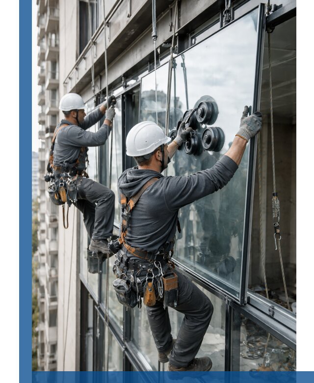 Витражное остекление фасадов и лоджий в Фрязине под ключ