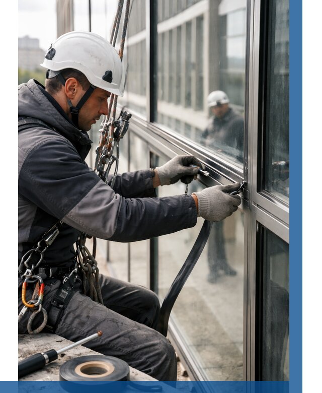 Ремонт витражных конструкций в Фрязине от 3635 р. | ВЫСОТНИК-Фрз