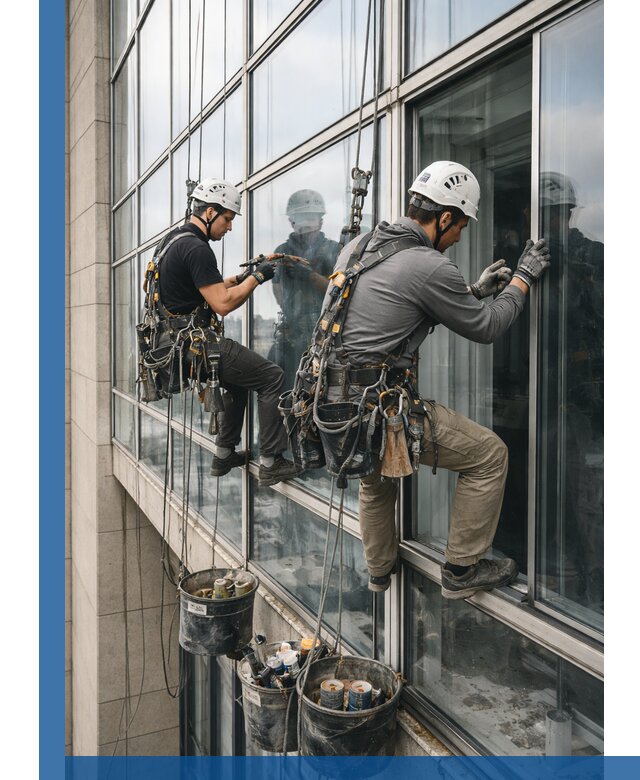 Ремонт витражных конструкций и фасадного остекления в Фрязине