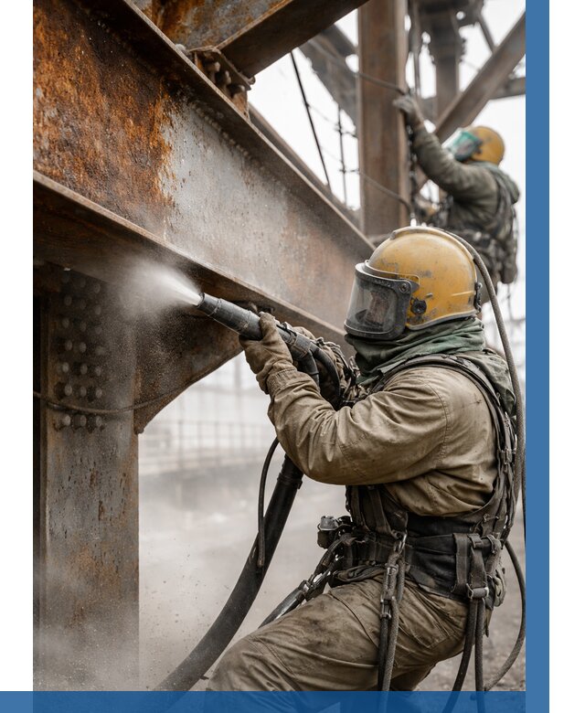 Пескоструйная очистка металлоконструкций в Фрязине по 623 р.  ВЫСОТНИК-Фрз