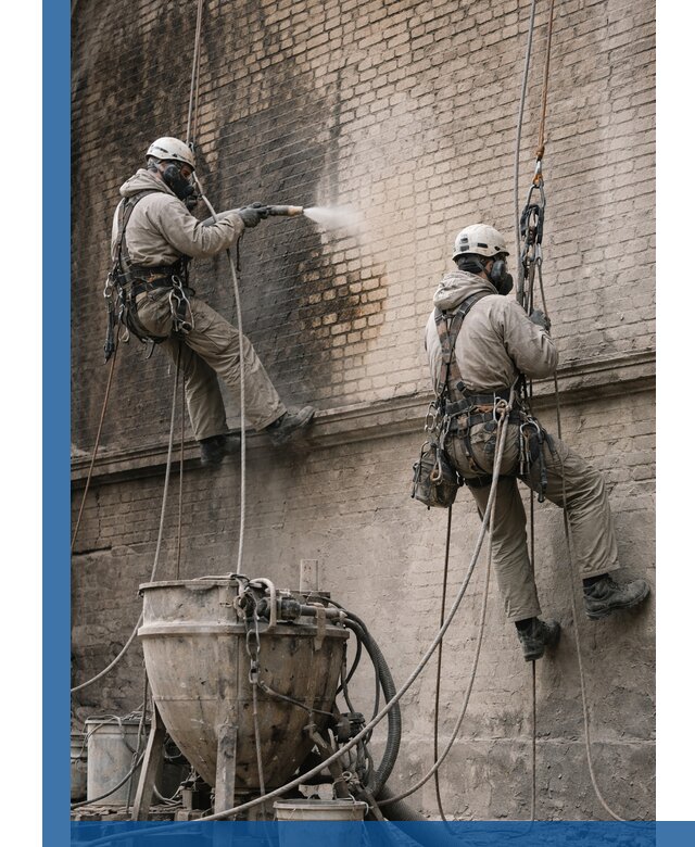 Пескоструйная очистка фасадов в Фрязине профессионально