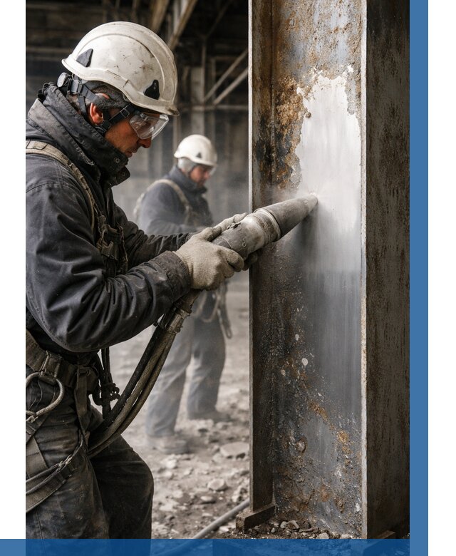 Удаление старой краски с металла в Фрязине от 467 р. | ВЫСОТНИК-Фрз