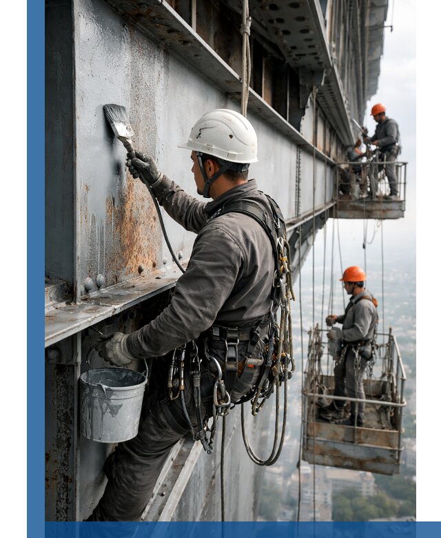 Покраска металлоконструкций на высоте в Фрязине профессионально