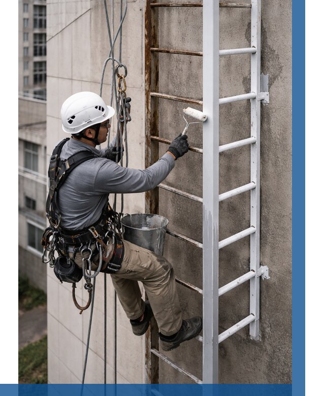 Покраска пожарных лестниц в Фрязине от 4673 р. | ВЫСОТНИК-Фрз