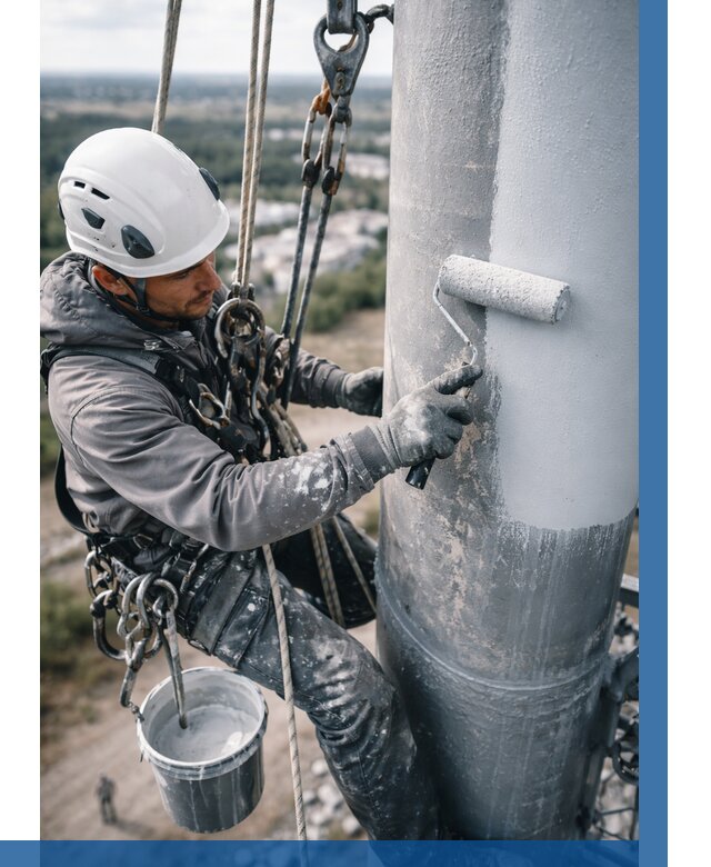 Покраска мачт связи под ключ в Фрязине от 883 р. | ВЫСОТНИК-Фрз
