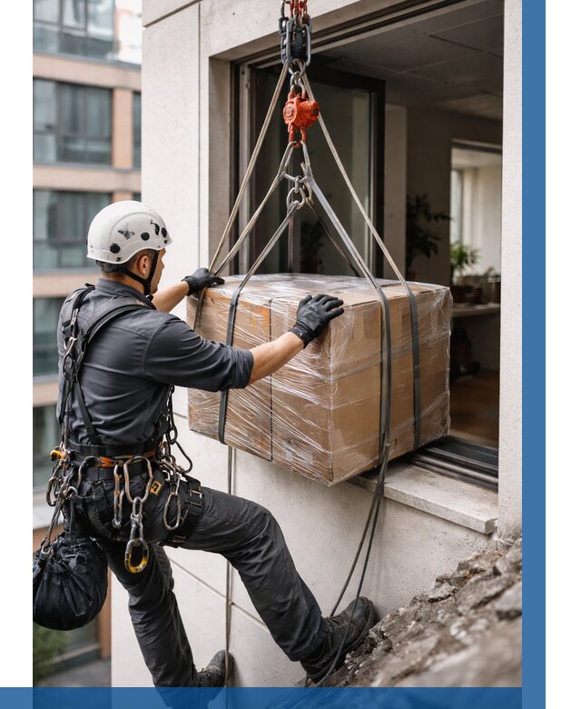 Подъем груза через окно в Фрязине от 4673 р. | ВЫСОТНИК-Фрз