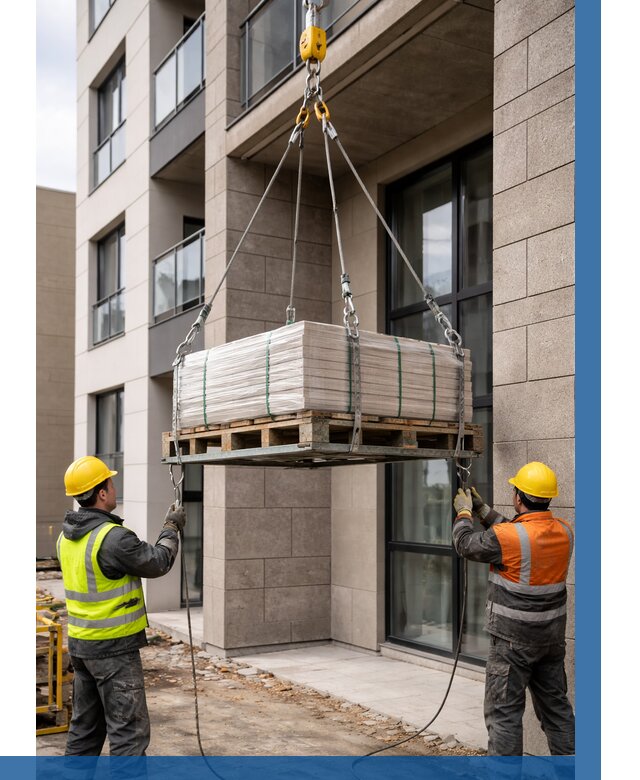 Подъем керамогранита на этаж в Фрязине от 3635 р. | ВЫСОТНИК-Фрз