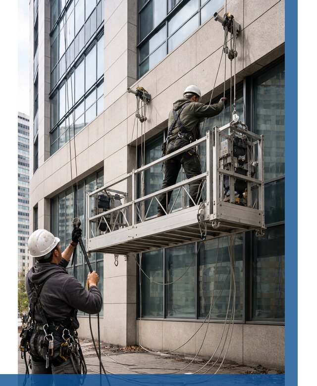 Монтаж и подъем фасадной люльки в Фрязине от 12462 р. | ВЫСОТНИК-Фрз