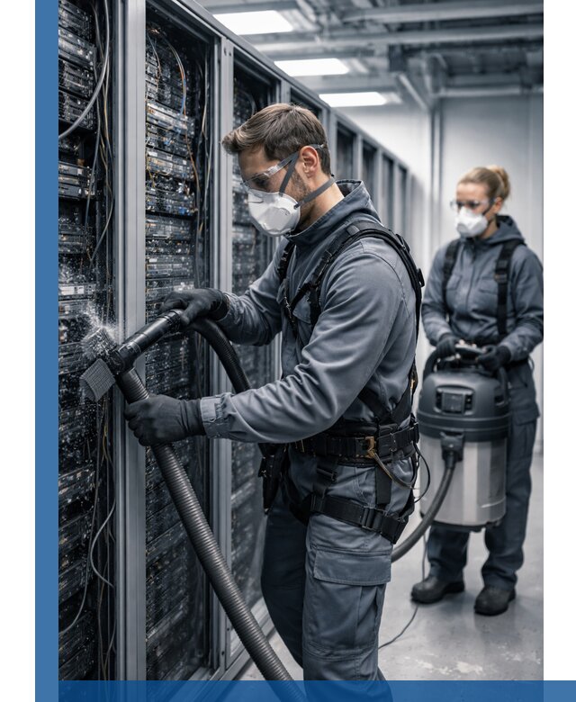 Обеспыливание серверной комнаты в Фрязине, профессиональная очистка