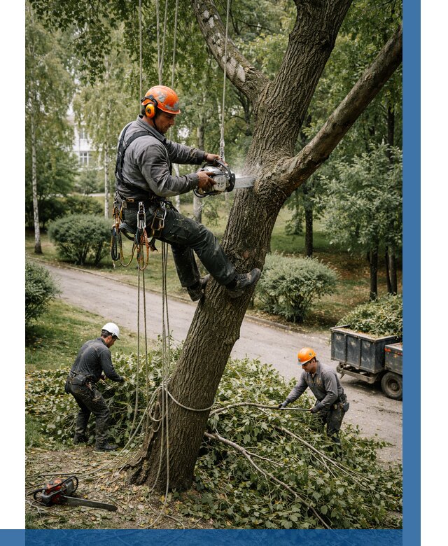 Кронирование деревьев в Фрязине от 6750 р. | ВЫСОТНИК-Фрз