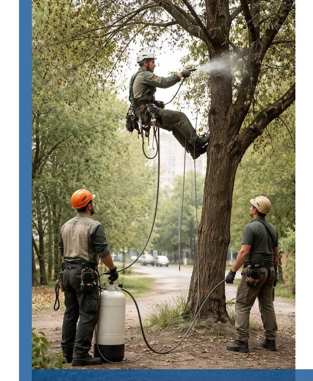 Обработка деревьев от вредителей в Фрязине профессиональная защита